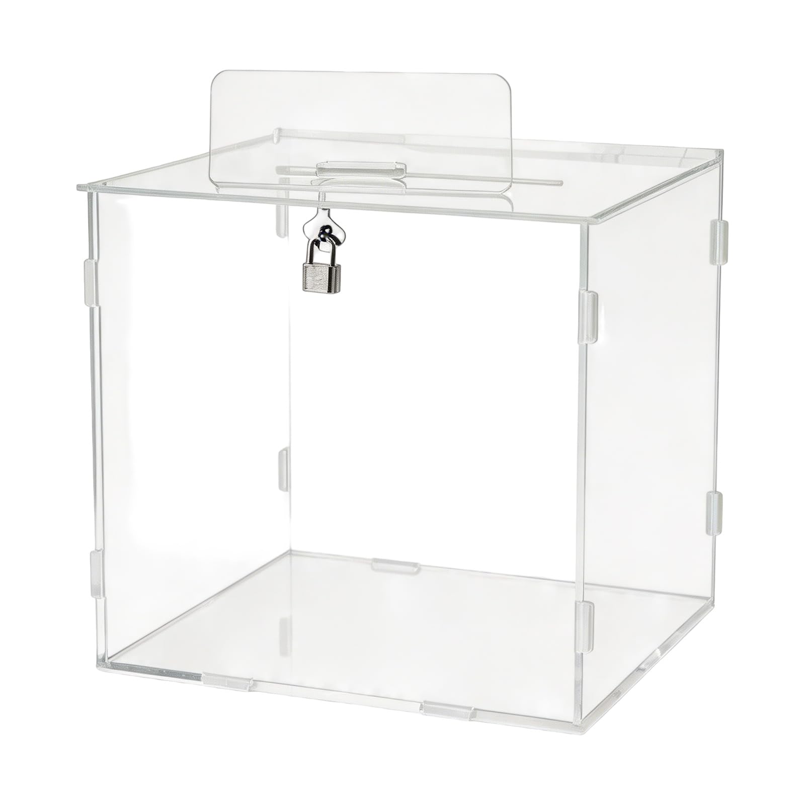 Oxxggkao Clear Wedding Card Holder Box with Rectangle Acrylic Money Container for Wedding Reception Baby Showers Decoration Card Box Acrylic