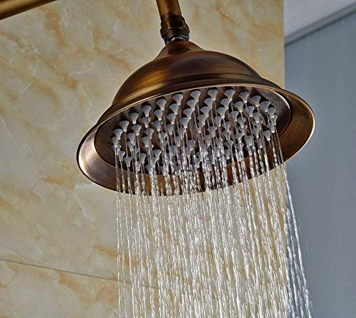 Douche pluie laiton résistant au calcaire avec douchette à main rétro