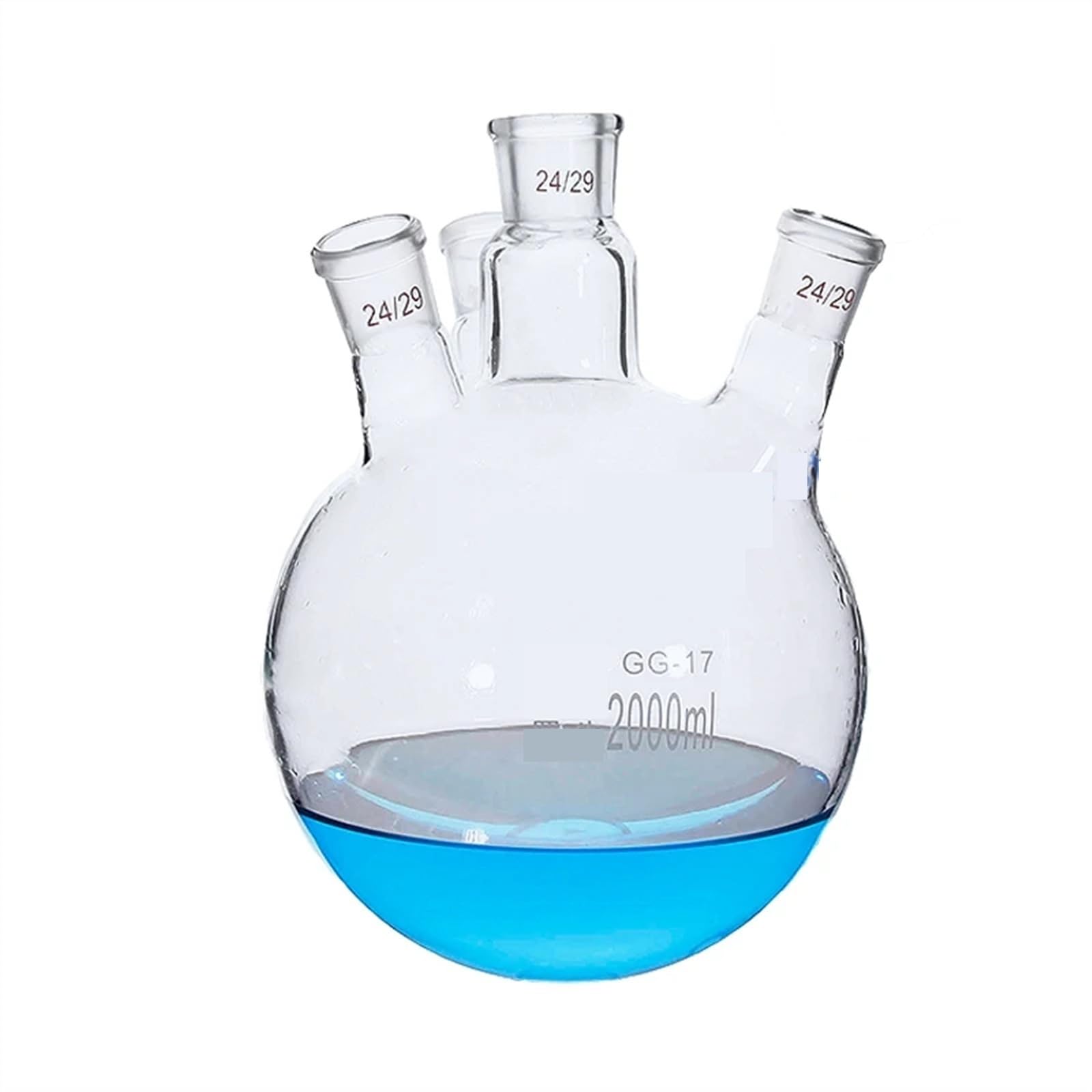 Frasco de destilación de cuatro plazas de vidrio de borosilicato alto de laboratorio de 1 pieza de 100ml-2000ml(1000ml 24x4)