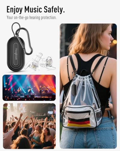 Image of Hearprotek Concert Ear Plugs, 2 Pairs High Fidelity Ear Plugs for Musicians