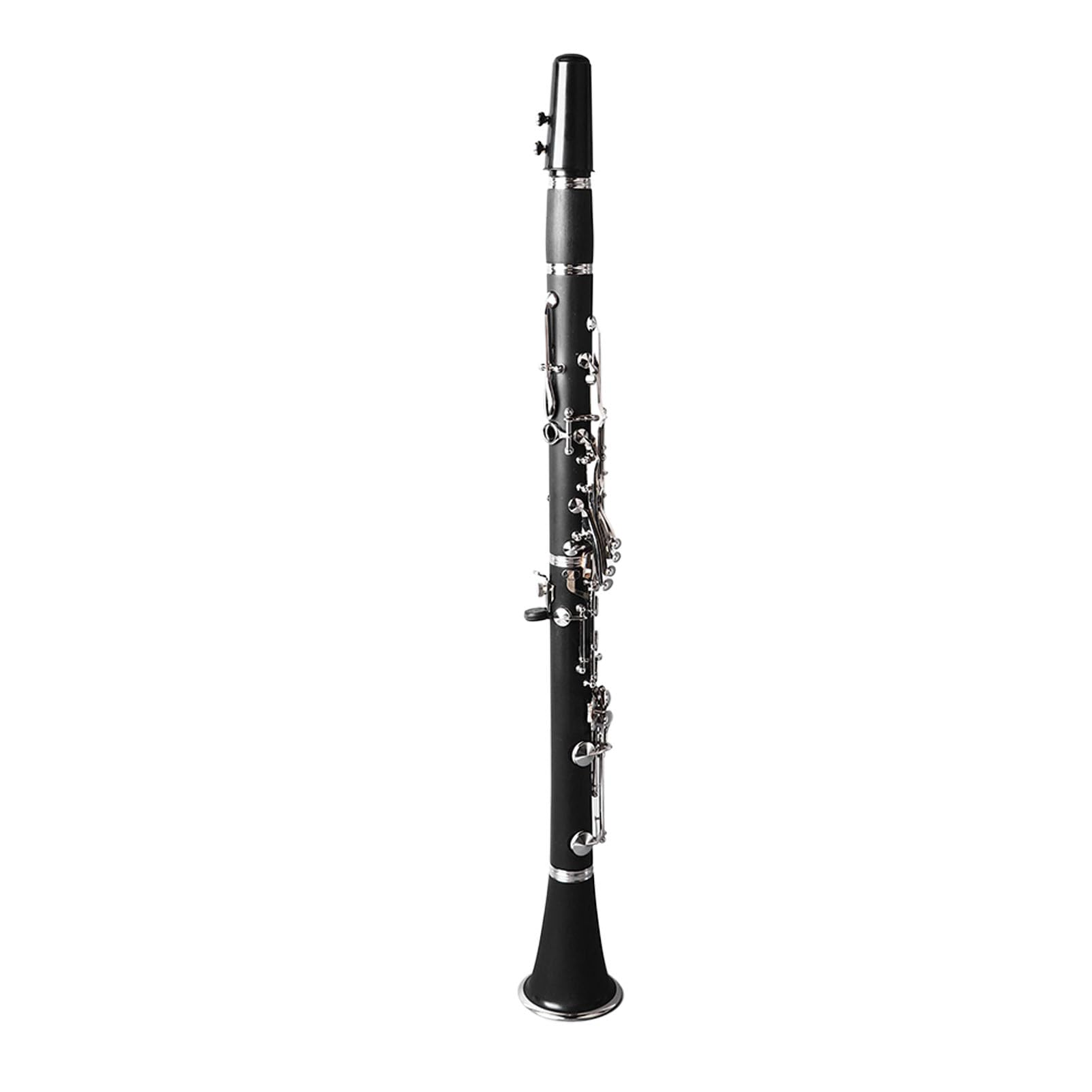 Generic BB Clarinet, Kit de Clarinete Ni Botón Chapado Full Sound Resistente para el Rendimiento