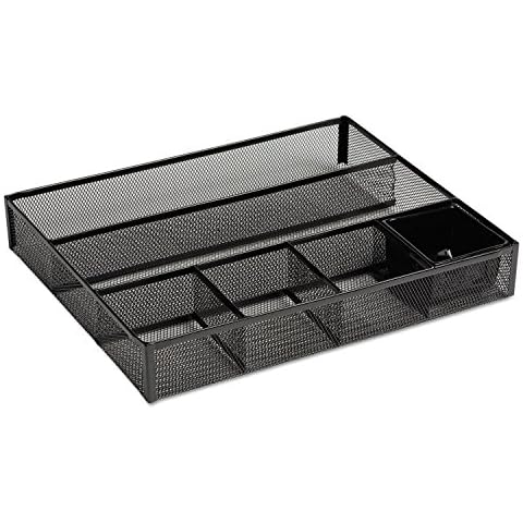 ROLODEX Black Metal Mesh Desk Organizer Cover