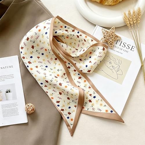 Kinesgsg 16 Pièces Foulard Cheveux Femme, 85 x 7 cm Foulard Femme Soie, Plusieurs Styles Foulards Soie Cheveux, pour Sacs à Main, Echarpe, Décoration de Tête pour Femmes et Filles – vue 7
