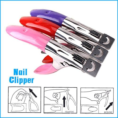 Ryvox(TM) 2PCS Professional French Nail Art Tool False Nail Clipper Edge Cutter Acrylic Shear Tip