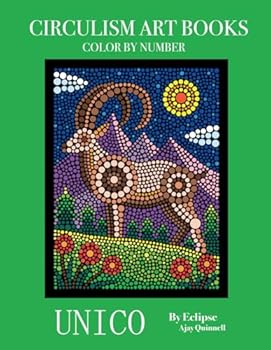 Paperback Unico - Color By Number Circulism Book : Superior paper edition Book