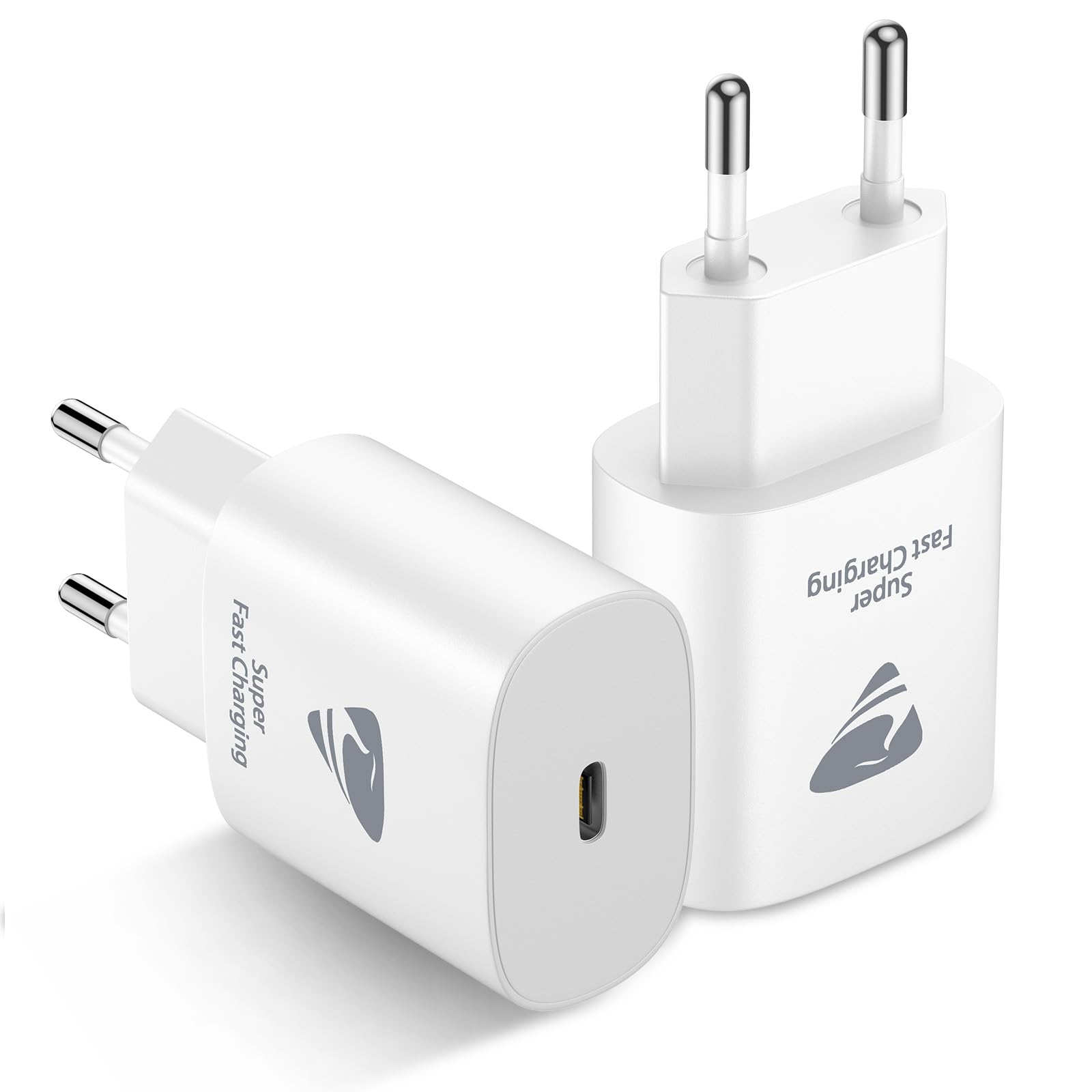 Chargeur Rapide 25W USB-C Pour IPhone 14/13/12/11 - Câble 2m Inclus - Adaptateur Murial Trefard