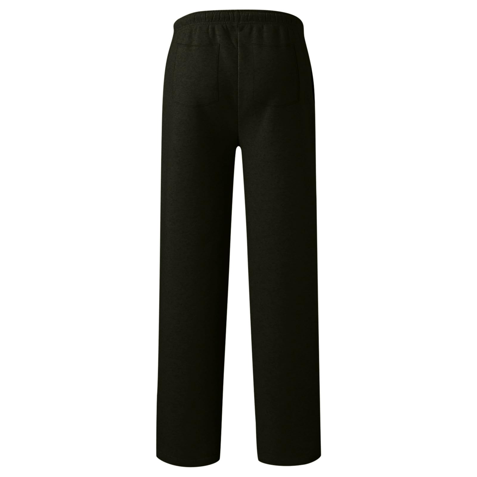 Pantalones de chándal holgados para niños y niñas, pierna recta, cintura elástica, con bolsillos