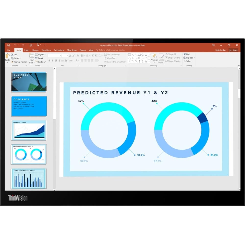 Amazon.co.jp: Lenovo ThinkVision M14d 14インチクラスLCDモニター-16