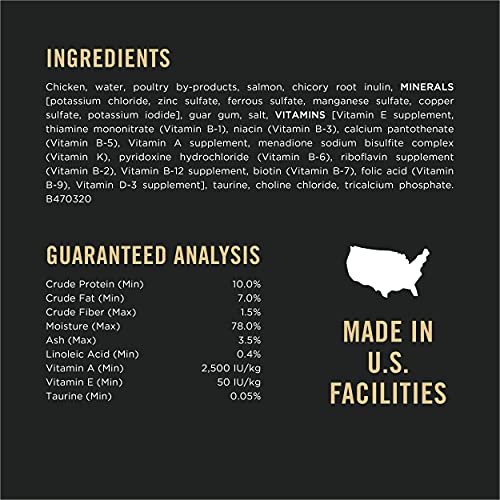 Purina Pro Plan Sensitive Skin and Sensitive Stomach Cat Food Wet Pate, Grain Free Chicken Entree - (Pack of 24) 3 oz. Cans - Image 6