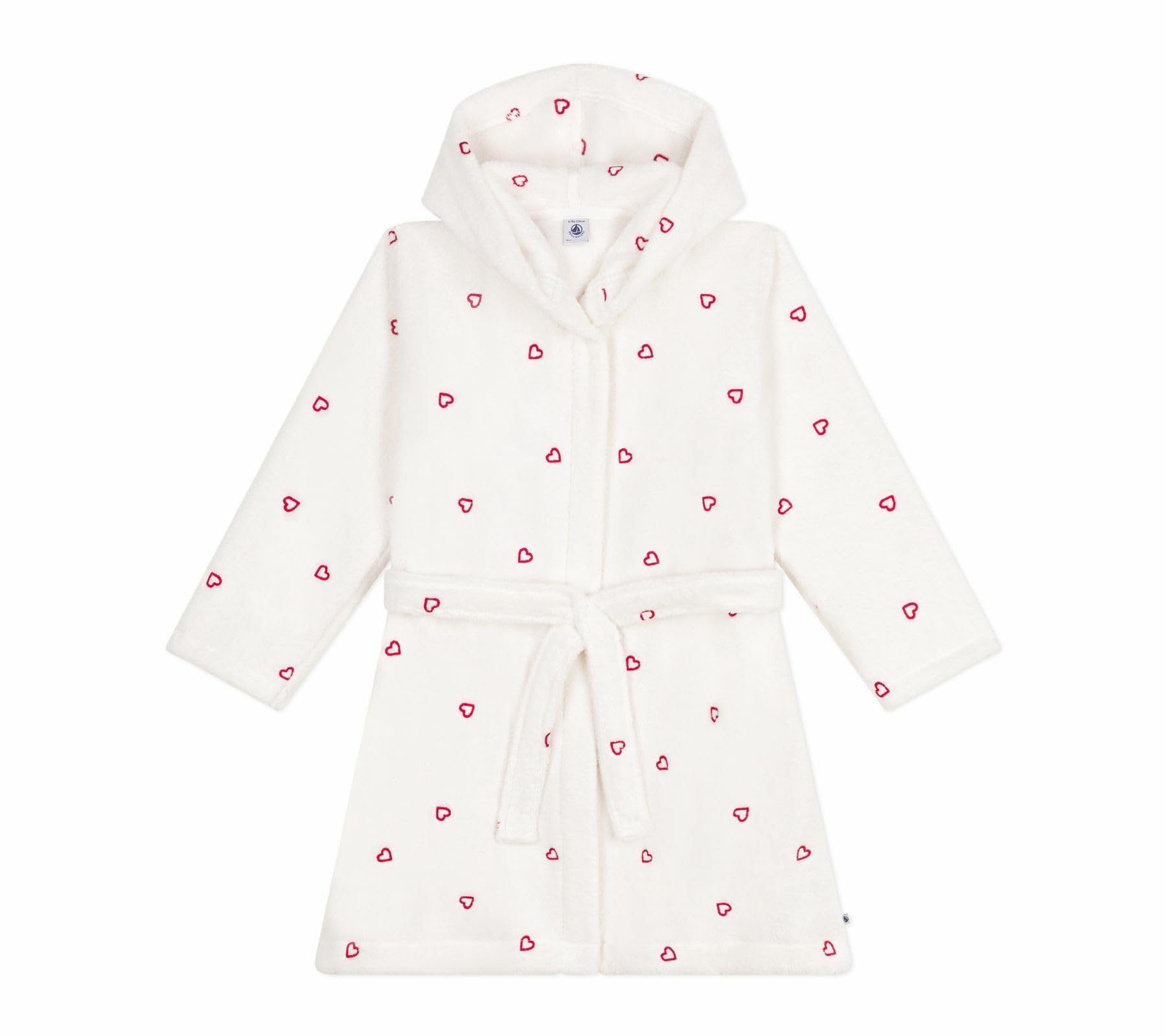 Petit Bateau Ciarra_h25 Morgenmantel, Marshmallow/Terkuit, für 4-Jährige