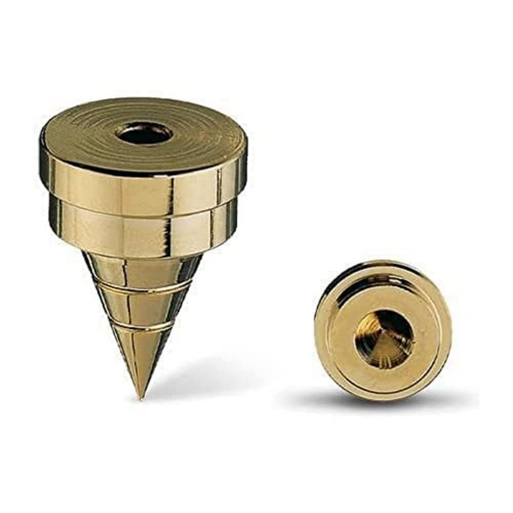 Oehlbach Spike S 2000 - Hochwertiges Spike-Set aus Vollmetal mit Unterlegscheibe | Perfekt für kleine & große Lautsprecher - 4 Stück - schwarz