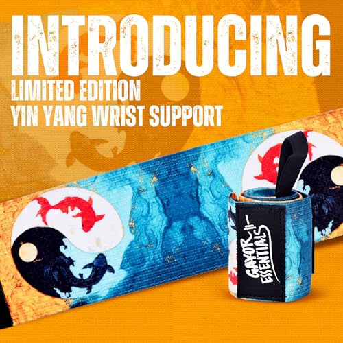 Image of Gayor Essentials Wrist Support | Gym Wrist Brace for Men & Women | Adjustable Wrist Wraps for Weightlifting, Crossfit, Workout, Powerlifting (Ying Yang, Free Size)