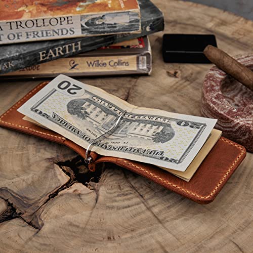 Toros Craft Handmade Slim Money Clip Wallet, Leather Credit Card Holder, Wallet For Men Genuine Leather3