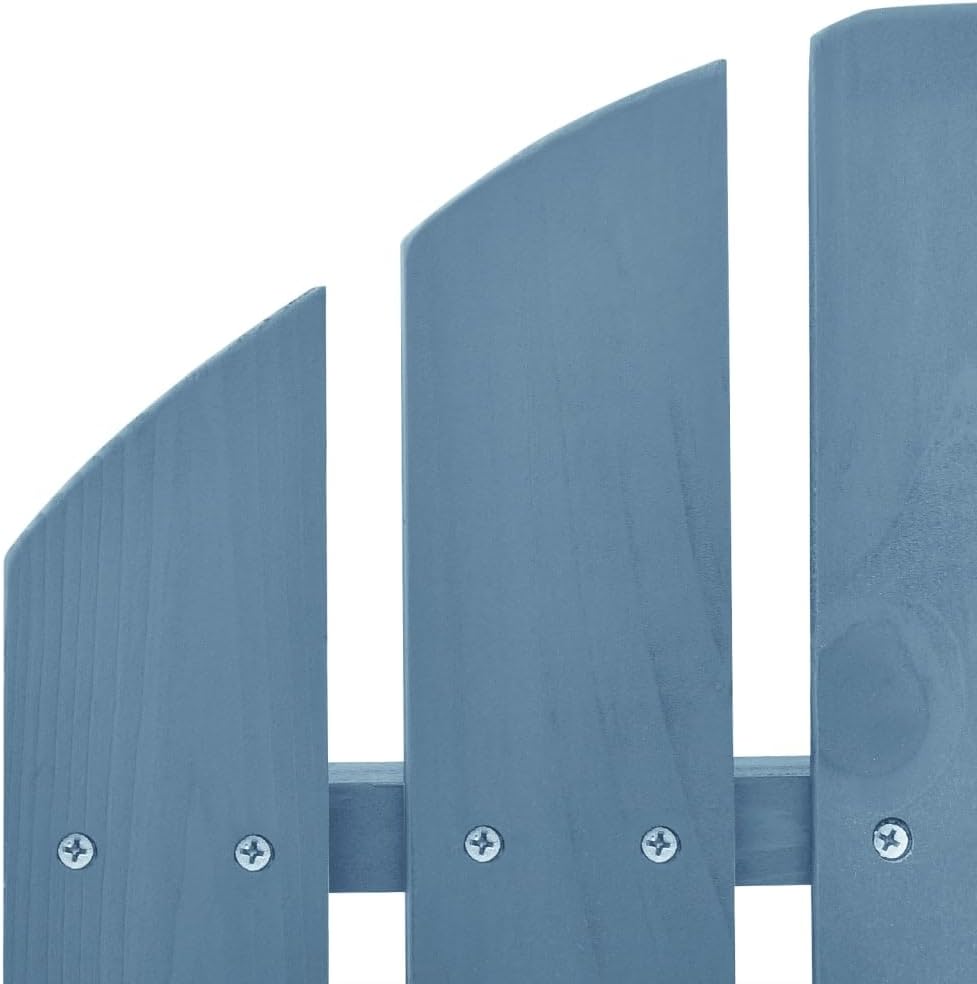 vidaXL Patio Adirondack Rocking Chair Solid Fir Wood Blue