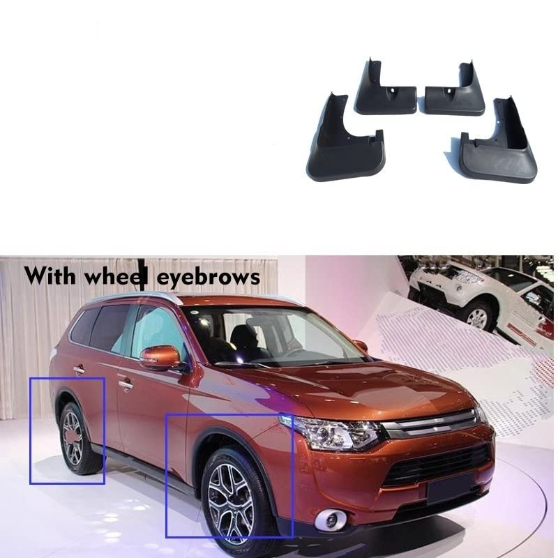Guardabarros para Mitsubishi Outlander 2013-2014: protector contra salpicaduras resistente 2