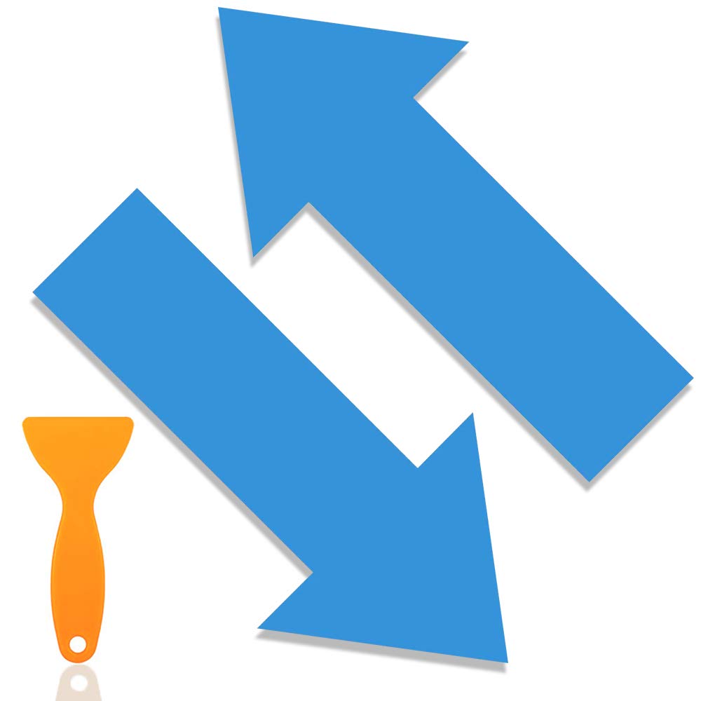 25 Adesivi Freccia Direzionale Per Pavimento - Vinile PVC, Neri, 30x15cm, Distanziamento - Foto 7