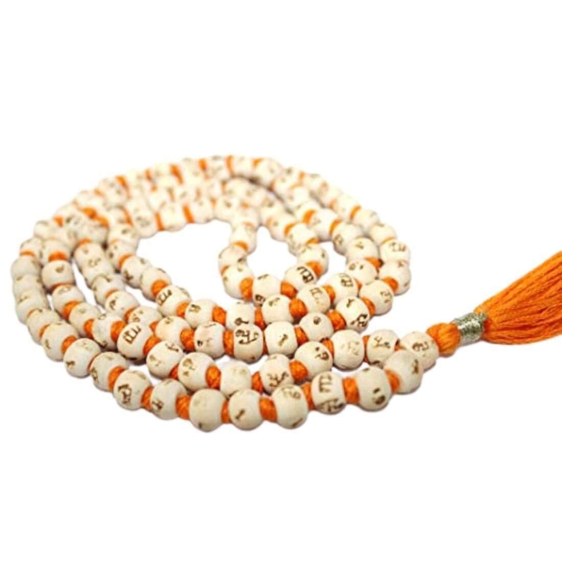 Tulsi Japa Mala 108 Beads for Meditation & Mantra Chanting | | Original Tulsi Mala with Radha Krishna Printed Cotton Gomukhi Bag | Spiritual Prayer Beads for Pooja & Yoga-image-17