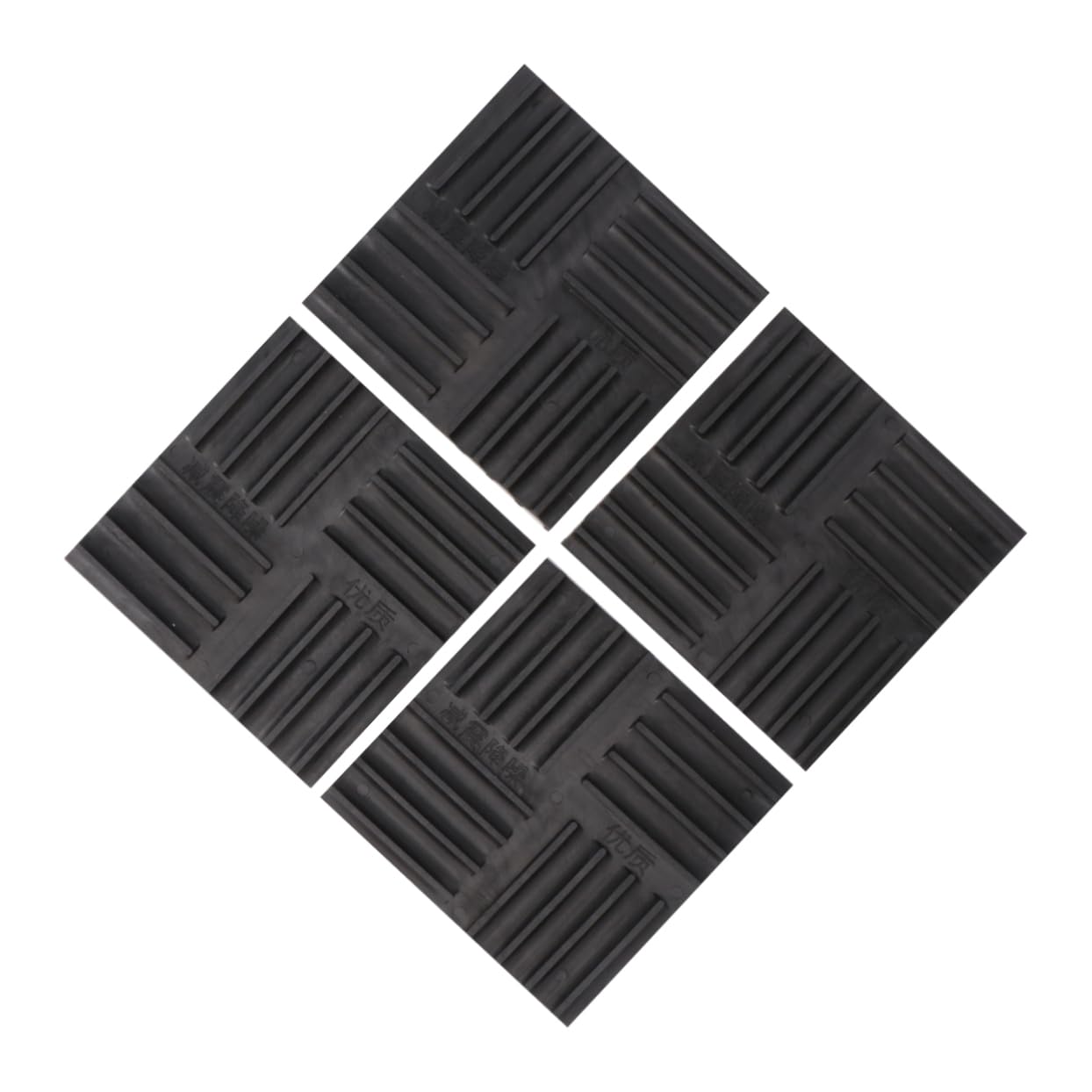 FUNOMOCYA 4 Pcs Washing Machine Vibration Mat Vibration Pad Anti Vibration Mounts Anti Vibration Dryer Pads Anti Vibration Mat Vibration Isolation Pads Black