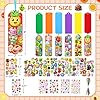 Treasure Cove Bookmark Craft Kits Kids DIY Bookmark Kit Foam Bookmarks Crafts Art Sets Fruits Sweet Treats Sun Ornaments Stickers for Kids Classroom Activities Rewards Party Favor 24 Pcs #2