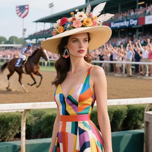 Beaded Earrings Derby Riding Suit Dangle Earrings Kentucky Derby Race Day Earrings Horse Racing Fan Jewelry Horse Racing Accessories2