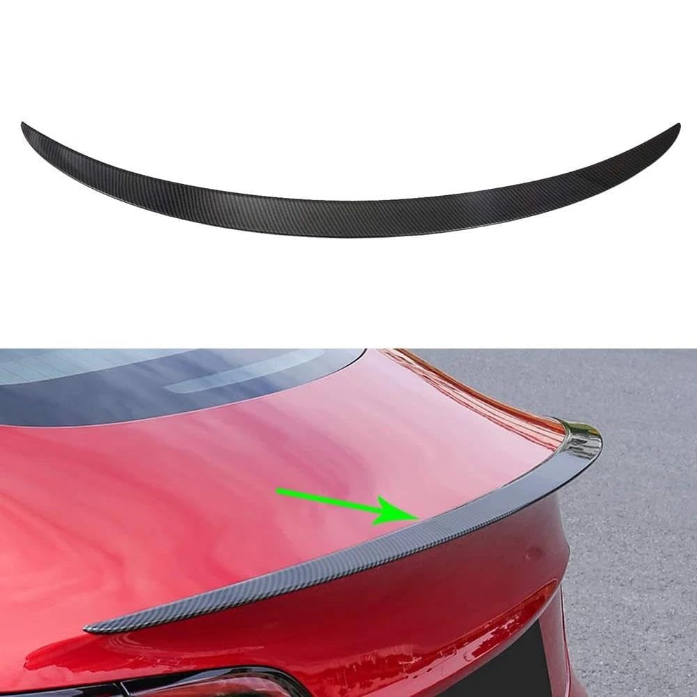Auto Spoiler Kofferraumflügel Für Tesla Für Model 3 2017 2018 2019 2020 2021 2022 2023 Zubehör(ROT)
