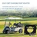 Xcvwj Golf Cart Charging Port Adapter Fit for Noco GCP1, Charger Port Adapter Plate Compatible with EZGO Golf Cart for Lithium Install and On-Board Charging