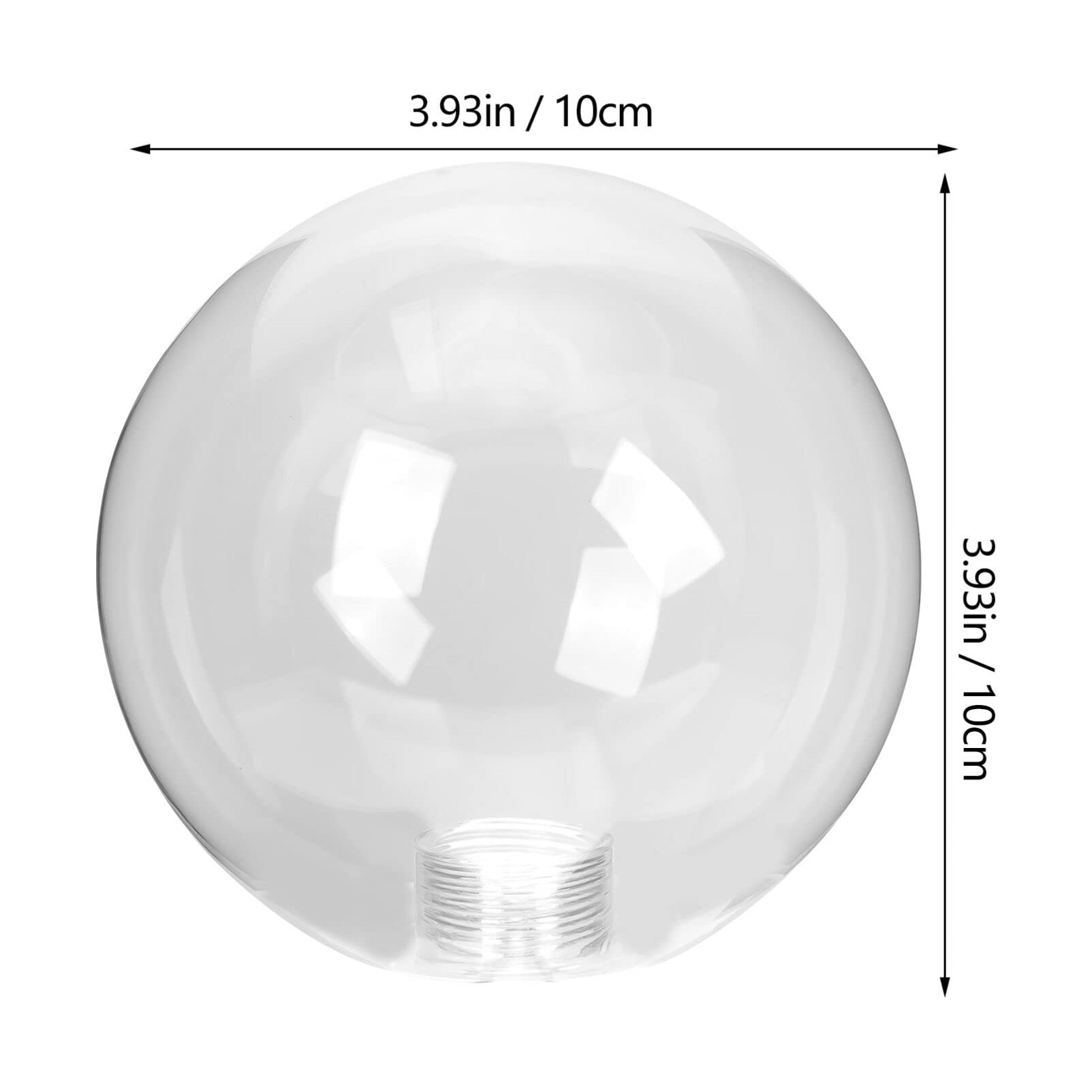 BESTonZON Globo Di Lampada Ombra Di Ricambio Trasparente Rotondo G9 100Mm Copertura Della Luce Sfera Lampada Palla Ombra Per Apparecchi Di Illuminazione Applique Da Parete Lampadario