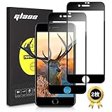 iPhone SE ガラスフィルム 第2世代 (2020) / iPhone8 / 7 / 6S 用 全面保護フィルム 強化ガラス 2.5Dラウンドエッジ 日本旭硝子硬度9H 高透過率 透明 アイフォン SE 二世代 強化ガラス(2枚入り)