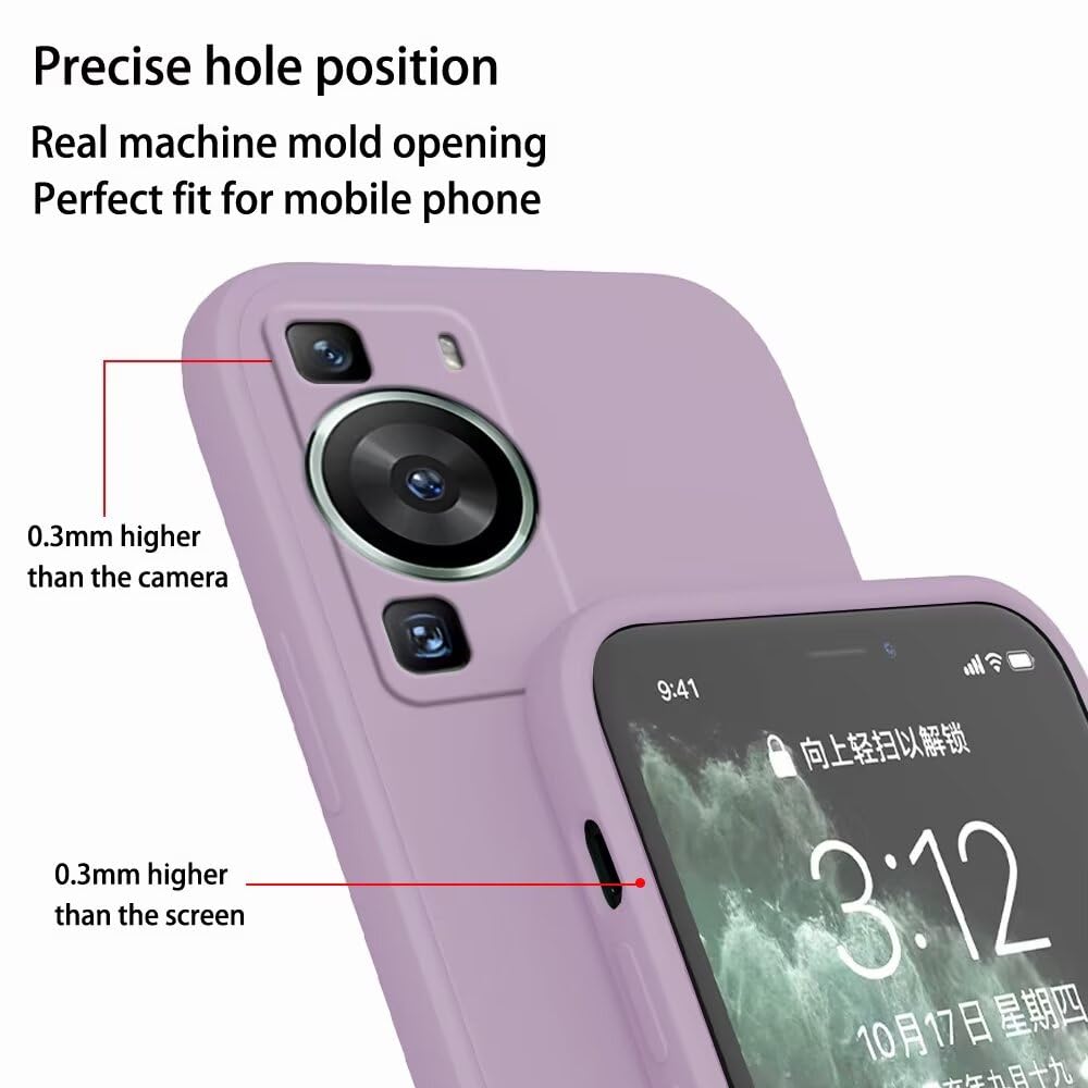 EASSGU Custodia In Silicone TPU Per HUAWEI P60 / P60 Pro - Motivo Dipinto 'La Farfalla' Trasparente