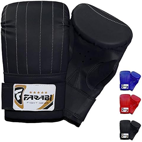 Farabi Sports Boxing punch bag mitt gloves punching boxing gloves mma training (Black, Large) Cover