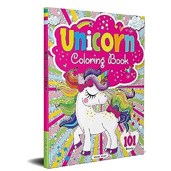 Unicorn Coloring Book - 101 Artworks: Colouring Book For Kids by Wonder ...
