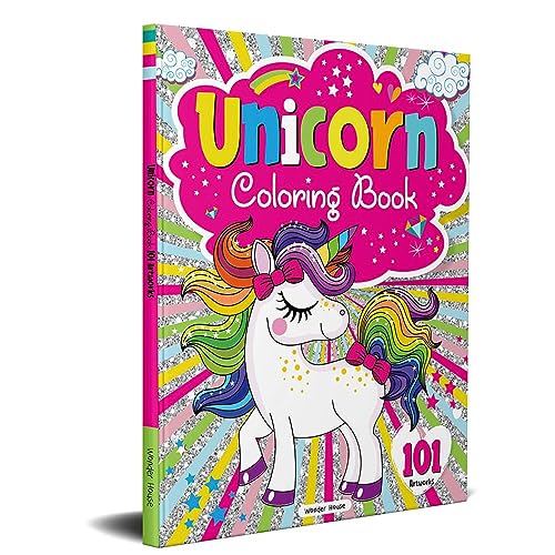 101 Unicorn Colouring Book: Fun Activity Colouring Book For Child...
