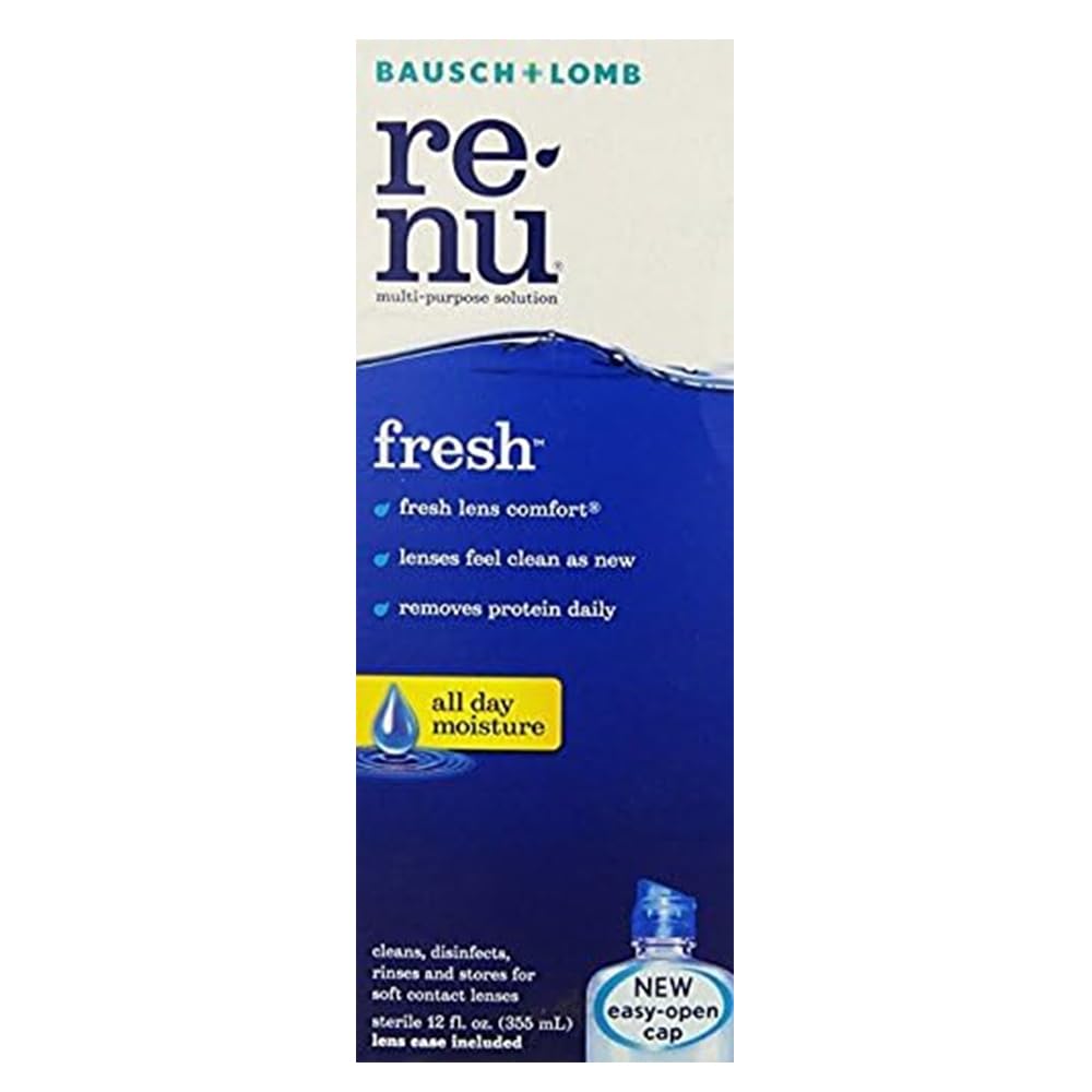 RenuFresh All Day Moisture Multi-Purpose Eye Contact Lens Solution 12 Fluid Ounces
