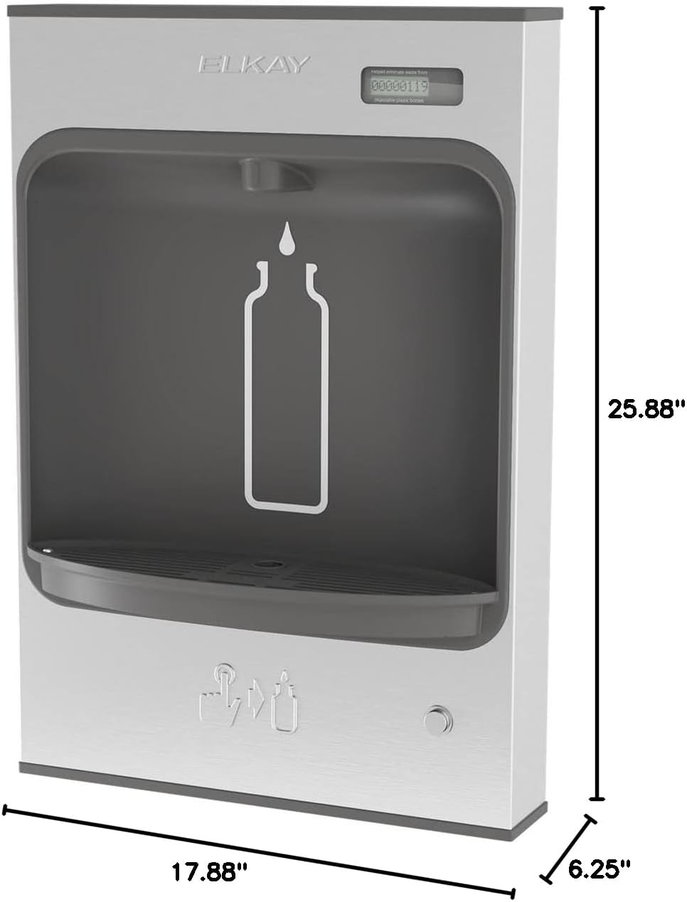 Elkay EMASMB Surface Mount Mechanical EZH2O Bottle Filling Station