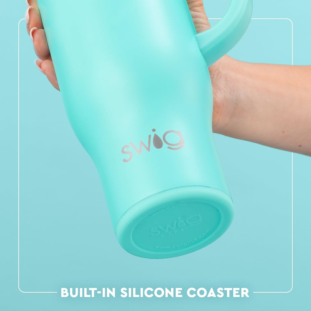Swig Life 40oz Mega Mug, 40 oz Tumbler with Handle and Straw, Cup Holder Friendly, Dishwasher Safe, Extra Large Lightweight Insulated Tumbler, Stainless Steel (Caliente): Swig Life 30oz Mega Mug, 30oz Tumbler with Handle and Straw, Large Insulated Tumblers, Cup Holder Friendly Travel Mug, Stainless Steel 30 oz Tumbler, Reusable Insulated Water Bottle (Errbody Lake)