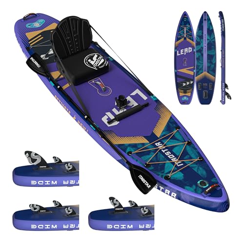 Image of iTAOSTAR Lead 12' x 35 inch /11' x 33 inch Stand Up Paddle Board, Inflatable SUP Board with 5 Fins Stable Design fo Youth, All Skill Levels, Lakes, Oceans