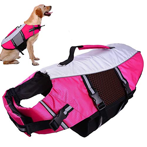 QBLEEV Dog Life Jacket Small,Life Vests Medium for Swimming, Dogs Pool Float Coat