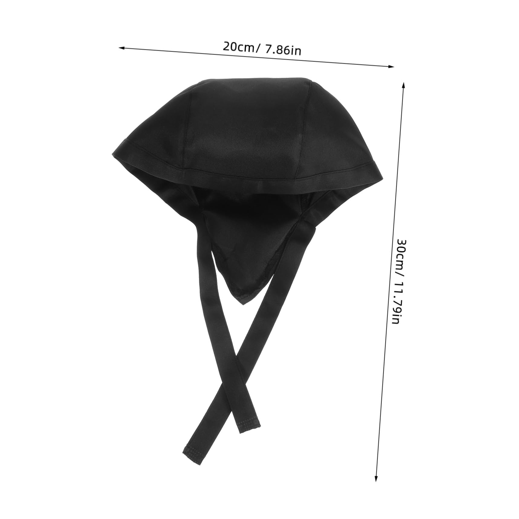 3 Gorras de Chef Negras Ajustables y Cómodas de Tejido para Trabajo en Restaurante y Catering, Paquete de 3 Unidades para Uso Diario o Profesional