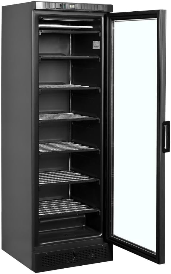 MBH - Espositore congelatore verticale negativo 300 litri per la ristorazione. Vetrina congelatore professionale per bar e ristorante - MADE IN EUROPE