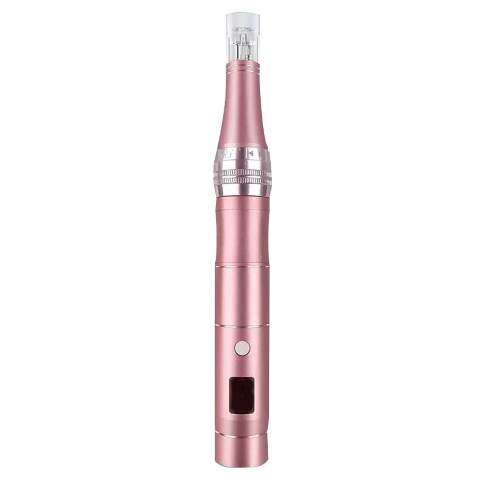 Nano-Kristall Microneedling Pen Elektrisch Wiederaufladbar | mit LCD-Display & 6 Stufen Einstellbare Nadellänge 0-2,5 mm inkl 10 Nadelköpfe für die Hautpflege zu Hause