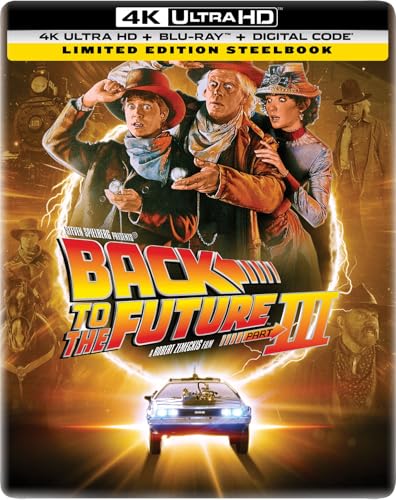 Image of Back to the Future Part III - Limited Edition Steelbook 4K Ultra HD + Blu-ray + Digital