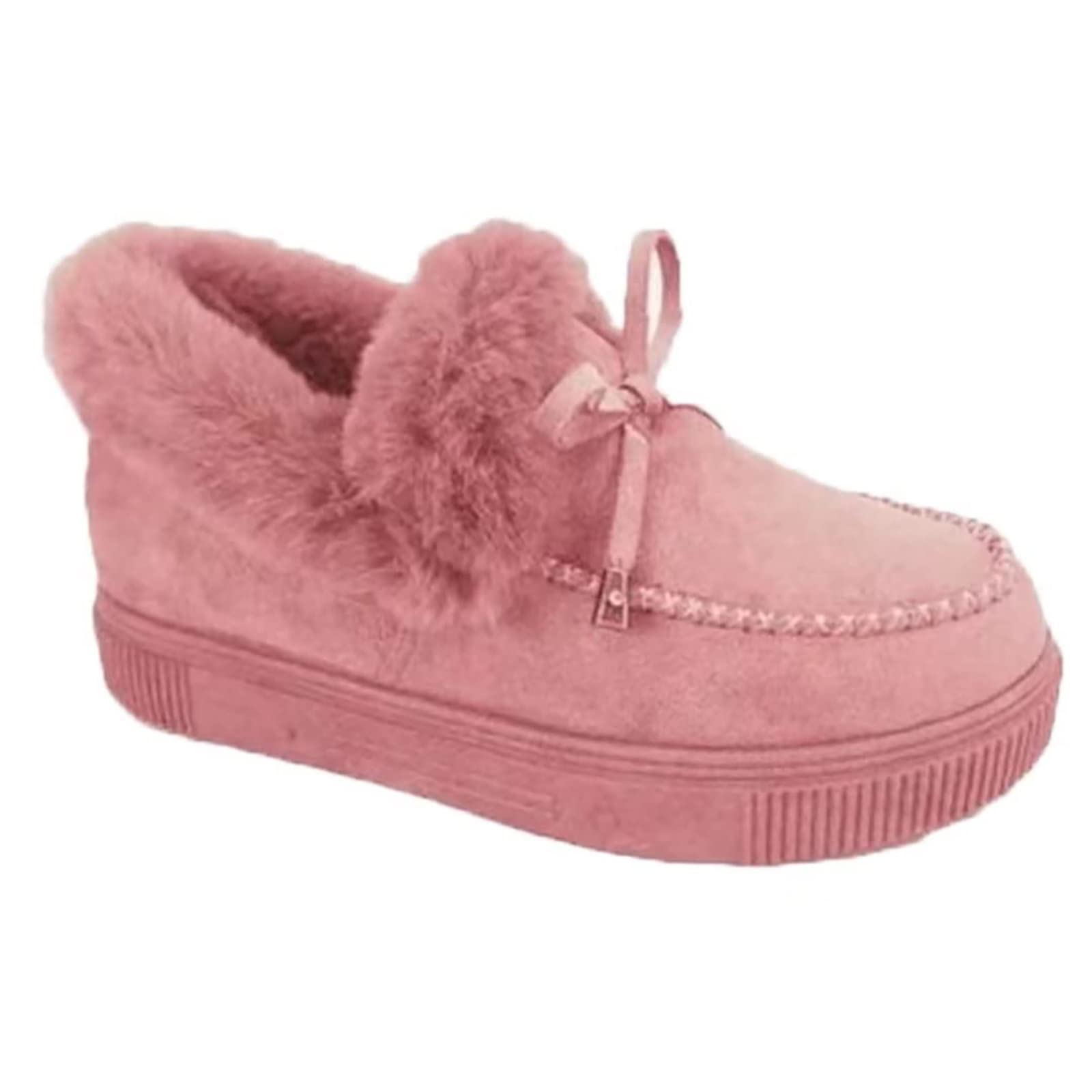 MQSHUHENMY Women's Boots Round Head Thick Sole Orthopedic Arch-Support Wool Thick Warm Cotton Shoes, Orthopedic Shoes for Women