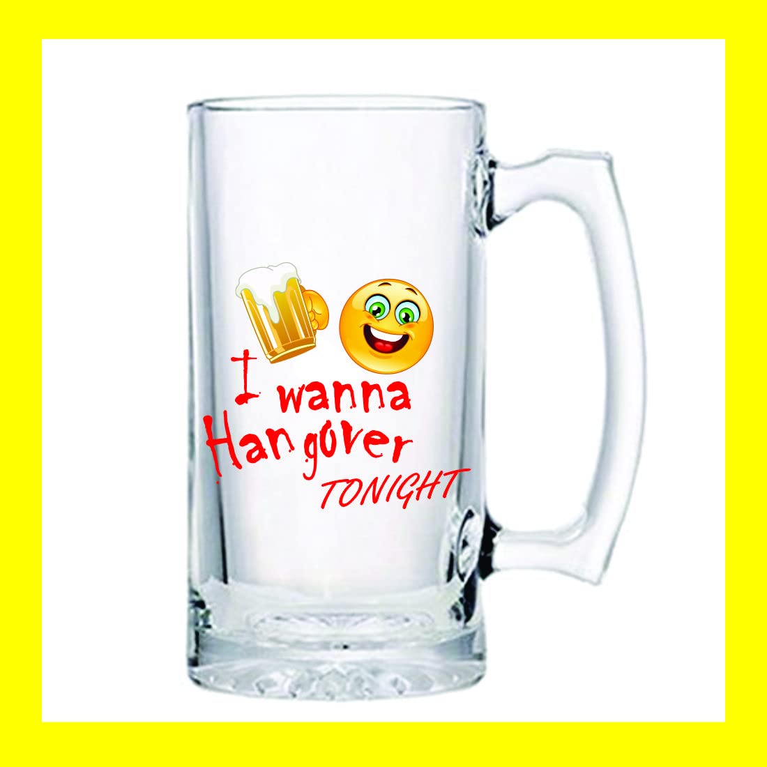 THEPRINTSHINE Personalized Beer Mug for Husband, Friend, Birthday, Anniversary Name Text Letters 1