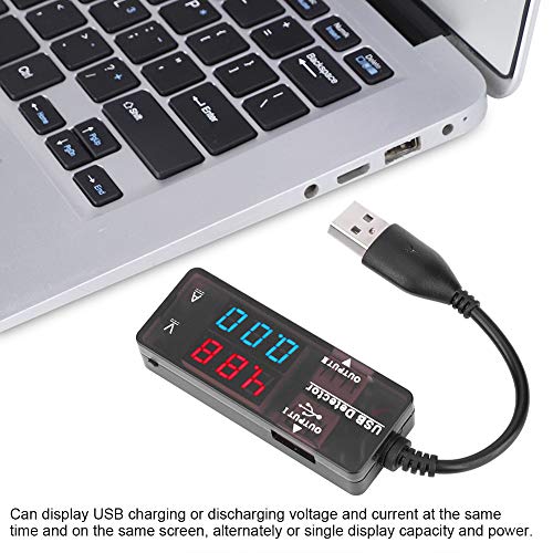 Image of Oumefar Display USB Detector Voltmeter Ammeter Voltage Current Meter Battery Capacity Tester Multifunctional Capacity USB Charger Current Power Electrical Tester (Bicolor)