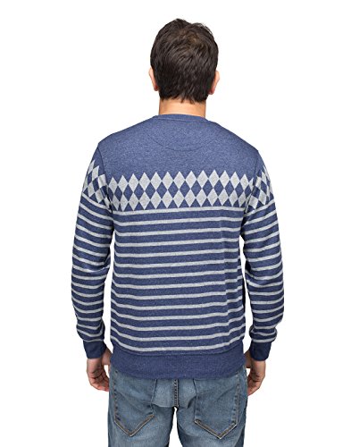 Image of Men's Cotton Round Neck Sweatshirt with Side Pockets