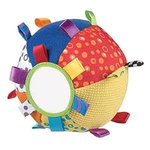 Playgro Mijn eerste knuffelbal, educatief speelgoed, vanaf 3 maanden, Loopy Loops, veelkleurig, 40079