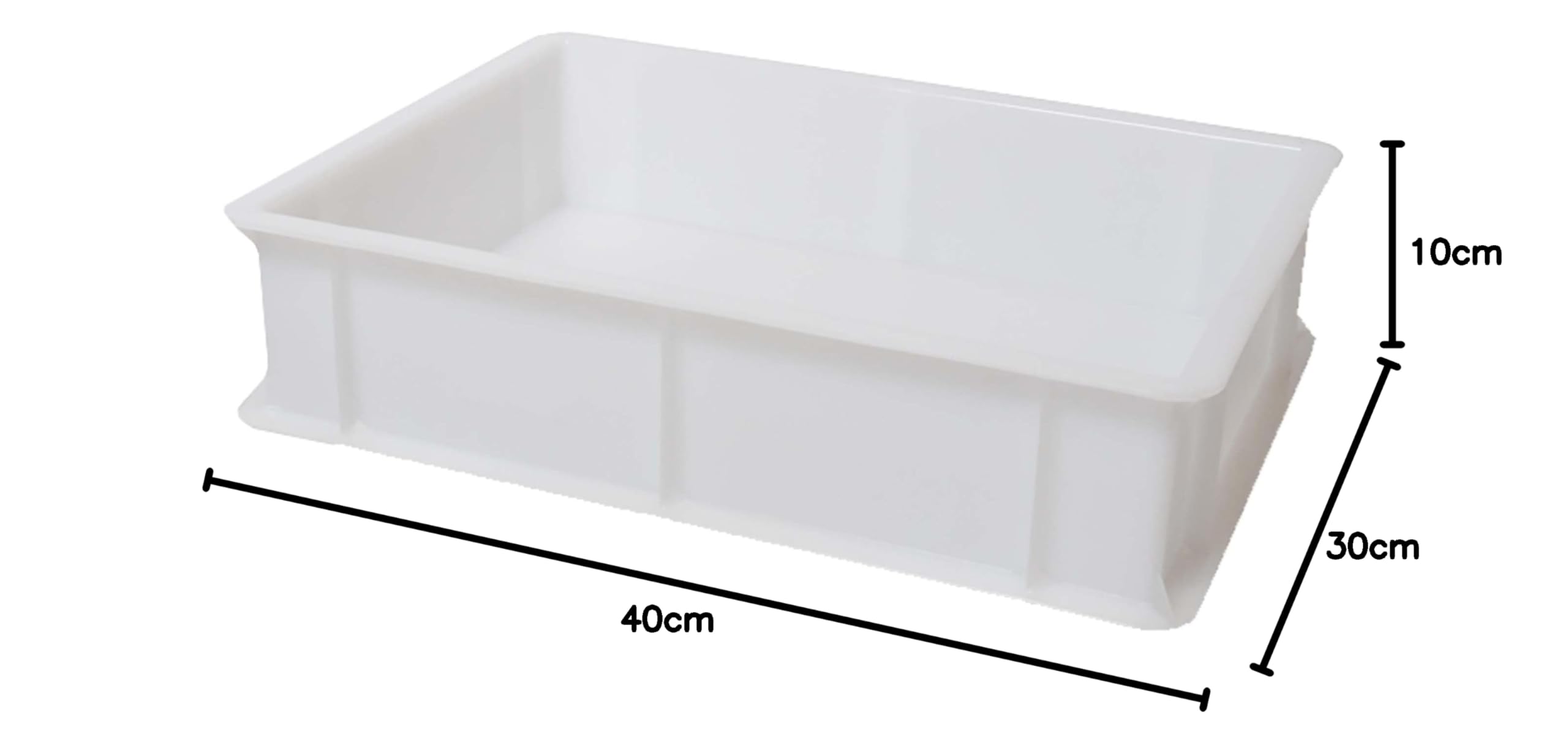 Genus Dei Tris Box per pizza, lievito di pane, contenitore per pasta, contenitore per pasta, contenitore per impasto, tre scatole 30 x 40 x 10 cm + 1 coperchio