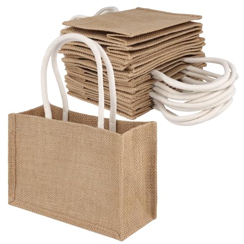 Sacs en toile de jute de 22 cm pour pochette cadeau mariage et anniversaire