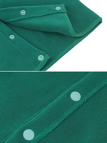 ANIMQUE Baby Kleinkind Polarfleece Westen Kinder Jacke Junge Mädchen Baumwoll Ärmellose Kinderweste Frühling Herbst Strickjacke Oberteil mit Cartoon Muster, Grün 80