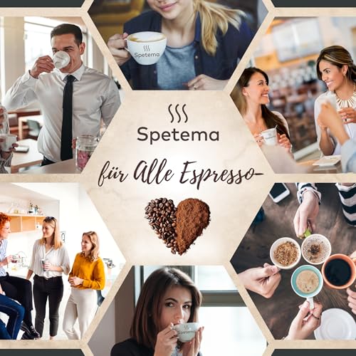 Spetema Ragazzi Espresso Bar – Premium Kaffeebohnen, 50% Arabica & 50% Robusta, Ideal für Espresso, mit Zartem Aroma und Dichtem Geschmack, Intensität 8/10, Mittlere Röstung, 1 kg.